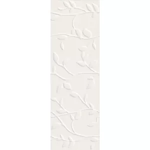 Плитка настенная Meissen Keramik Winter Vine рельеф белый 29x89 см