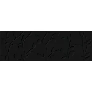 Плитка настенная Meissen Keramik Winter Vine рельеф черный O-WIN-WTA232 89х29 см
